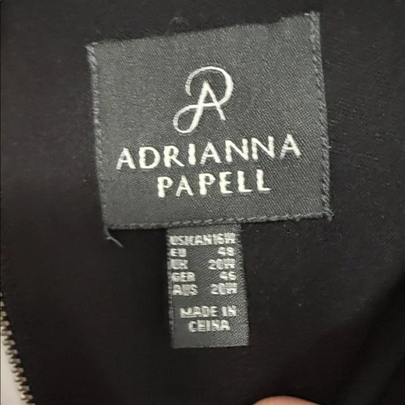 Adrianna Papell Black and White Floral Mini Dress - Picture 2 of 4